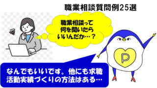 職業相談　質問　具体　例