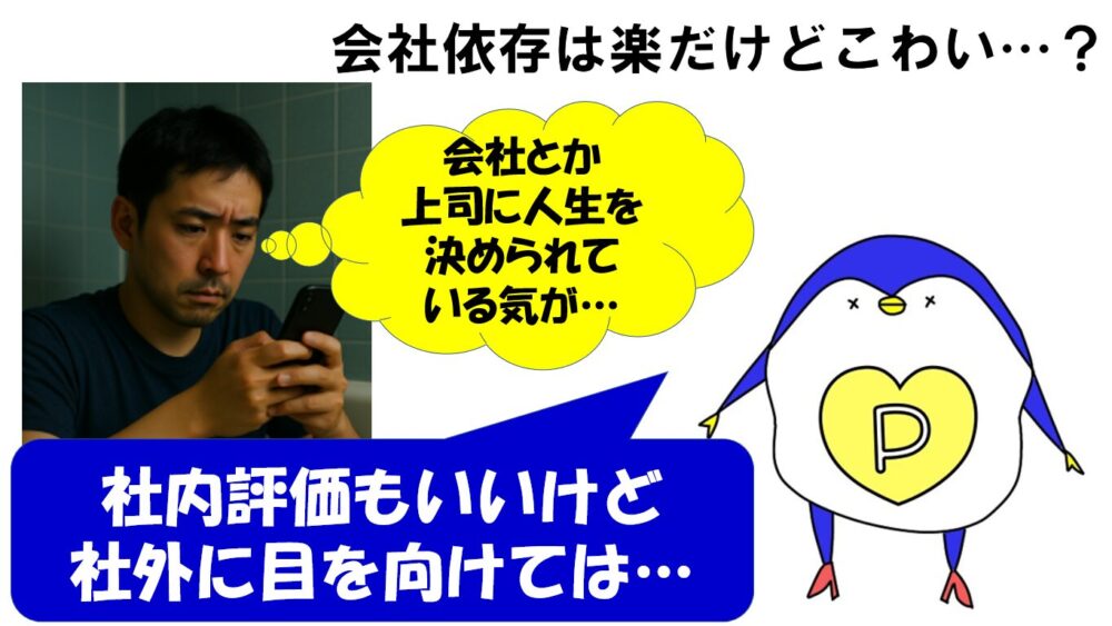 会社に依存する人